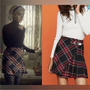Maje Judie Tartan Plaid Kilt Skirt